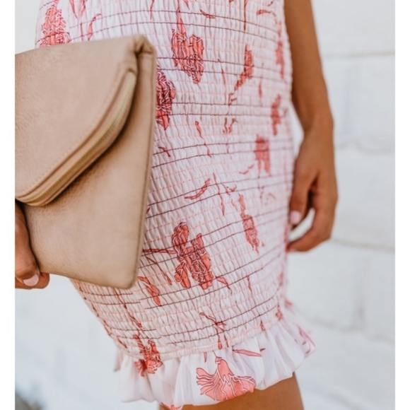 Dreamy Doll smocked off the shoulder dress - Picture 3 of 4